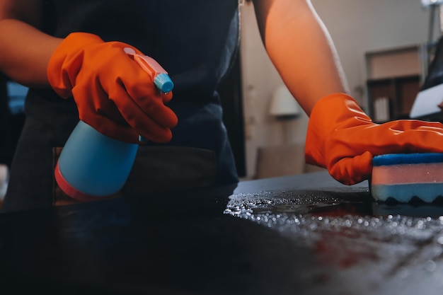 Immaculately cleaned home interior with attention to detail